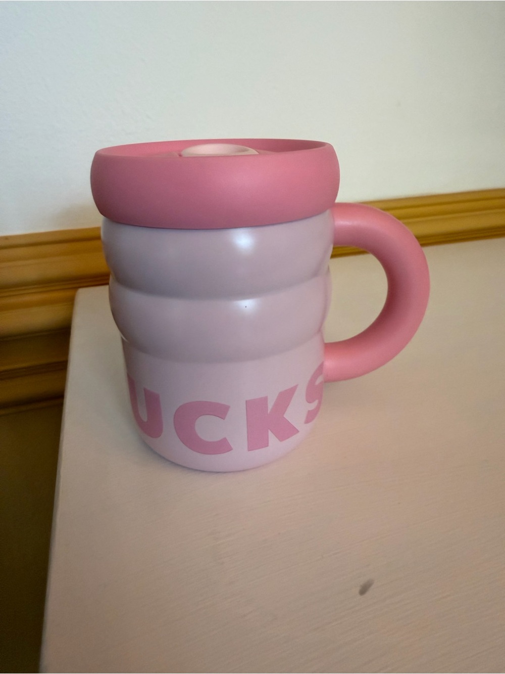 Brand new Starbucks Pink 2026 Summer Collection Rippled Stainless Steel Mug 12oz